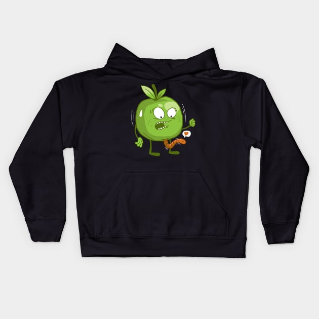 Funny apple moments goes wrong! Kids Hoodie by Anime Meme's